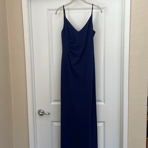 Navy floor length dress